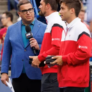 Frank Dancevic interview at Davis Cup Presentation at NBO 2023